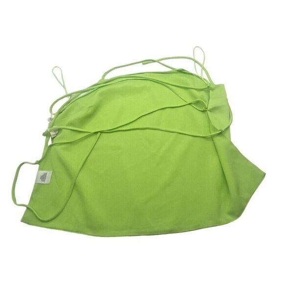 WAYF Just Friends Lace Back Camisole, Citron, Sz. M - Picture 5 of 8